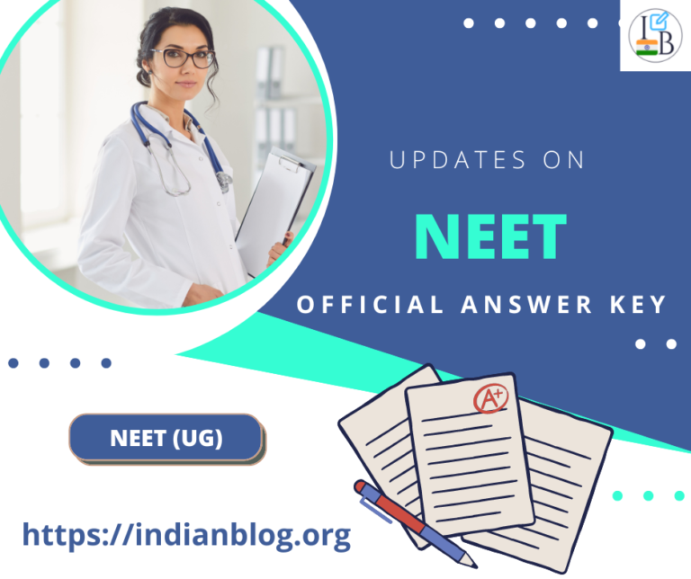 NEET UG 2022 Official Answer Key - Indian Blog