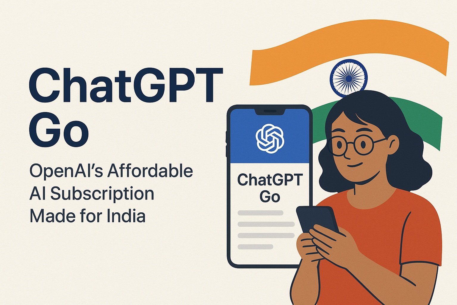 Read more about the article ChatGPT Go: OpenAI’s Affordable AI Subscription Made for India