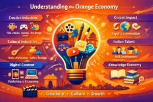 Read more about the article Orange Economy Explained: Why India’s Union Budget 2026 Signals a Creative Shift